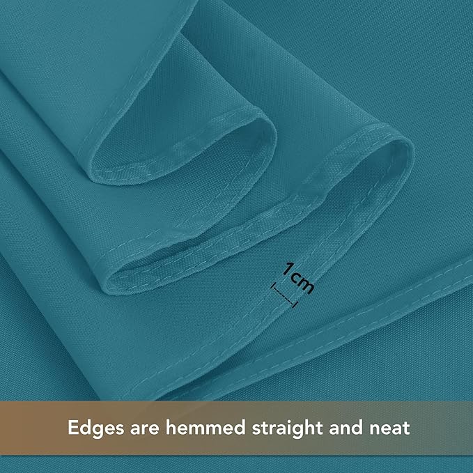 sancua Teal Tablecloths for 6 Foot Rectangle Tables, 8 Pack - Washable Polyester Fabric Table Cloth for Wedding Party, Birthday, Banquet Reception, 54x108 Inch