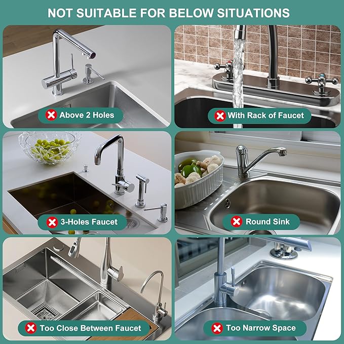 Stone Faucet Mat For Kitchen Sink with Raised Feet, 23.6" Long Diatomite Quick Drying Stone Sink Tray, Super Absorbent Kitchen Sink Splash Guard Sink Protectors for Kitchen Bathroom Counter