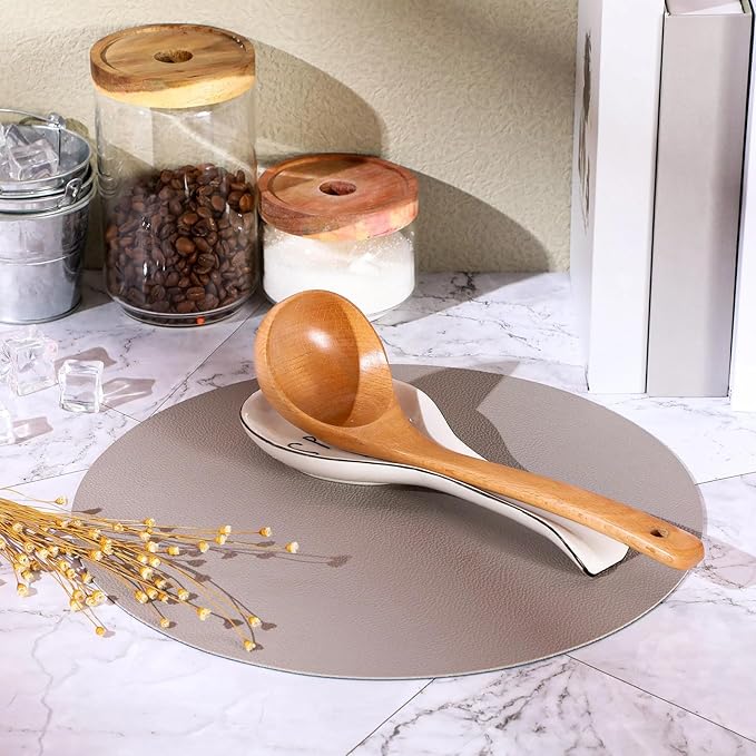 Patelai Ceramic Spoon Rest Spoon Holder Stovetop for Kitchen Stove Coffee Bar Accessories Christmas Gift(White, Black,Text Style)