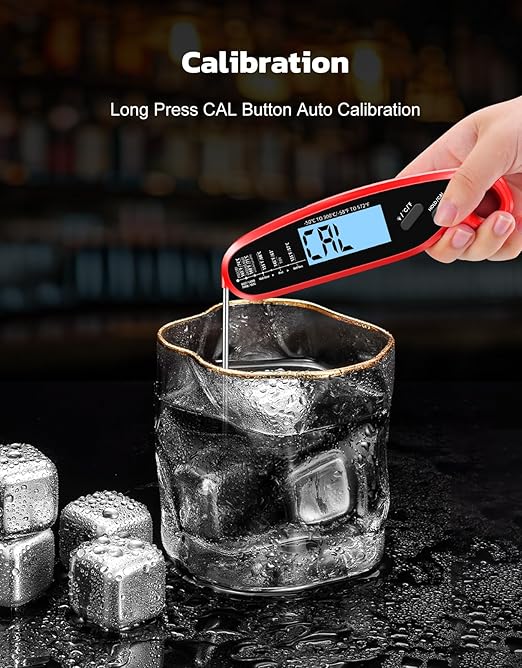 Instant Read Meat Thermometer Digital with Dual Probe, Food Thermometer for Cooking & Grilling, Large Backlit & Calibration, for Kitchen/Oven/Grill/Smoker/BBQ/Oil/Fry, Fathers Day Gift for Dad
