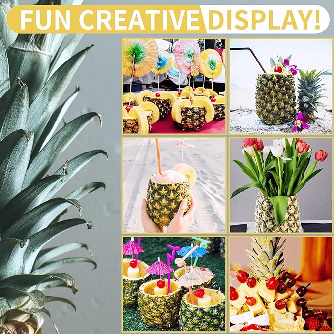Pineapple Corer, [Upgraded, Reinforced, Thicker Blade] Newness Premium Pineapple Corer Remover, Stainless Steel Pineapple Core Remover Kitchen Tool with Sharp Blade for Diced Fruit Rings, Red
