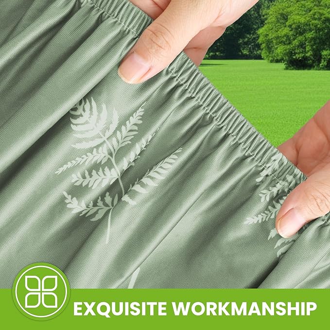 Smiry Spandex Fitted Tablecloth for 6 Foot Rectangle Tables, Washable Picnic Table Cover with Elastic, Stretch Reusable Table Cloth for Outdoor, Camping, Dining & Kitchen (Mint Leaf, 30"x72")