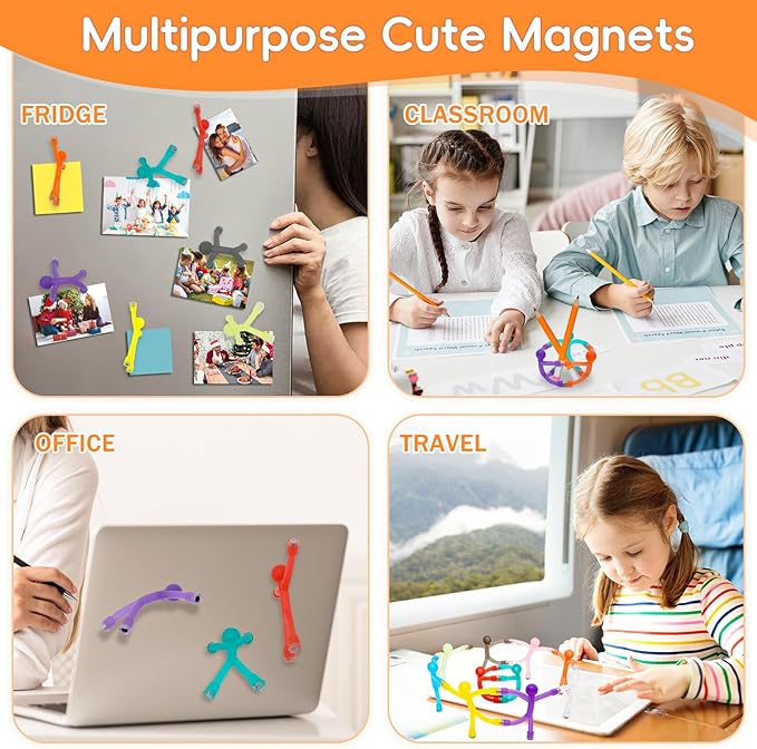 10 Pack Fridge Magnets Men, Cute Refrigerator Magnets, Funny Magnetic People Magnets for Adults, Lockers, Fridge, Office, Classroom Decoration