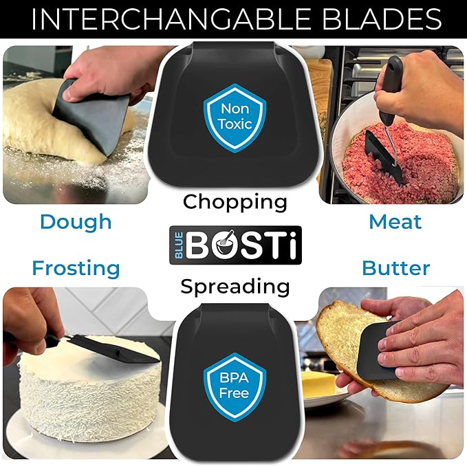 Adjustable Angle Spatula - New PPSU material - Turner and Flipper for Eggs, Pancakes, Burgers - Swappable Spatula Heads - Thin, Heat Resistant - Non-Stick Cookware Safe