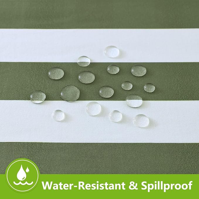 Smiry Spandex Fitted Tablecloth for 5 Foot Rectangle Tables, Washable Picnic Table Cover with Elastic, Stretch Reusable Table Cloth for Outdoor, Camping, Dining & Kitchen (Stripe, 30"x60")