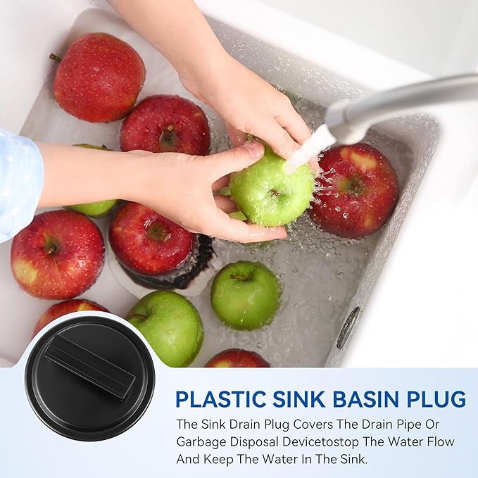 Saillong 4.48" Diameter Garbage Disposal Sink Flange Kit with Garbage Disposal Stopper and Splash Guard, Compatible with Waste King EZ Mount, Whirlaway and GE Models