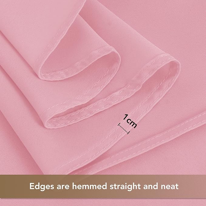 sancua Pink Tablecloths for 8 Foot Rectangle Tables, 8 Pack - Washable Polyester Fabric Table Cloth for Wedding Christmas Party, Birthday, Banquet Reception, 60x120 Inch