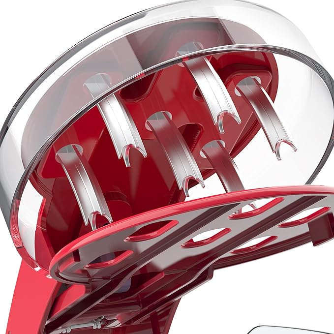 Cherry Pitter - Makmzoon Multi Cherries Corer Stainless Steel Pitter Tool with Labor-Saving Design Safe Lock Design for Making Cherry Jam - 6 Cherries