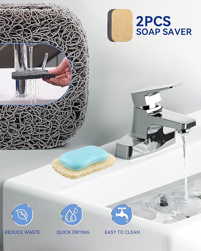 PEISAINOX Travel Soap Case, Leakproof Soap Container with Lid, Portable Bar Soap Holder for Traveling, Soap Dishe for Bathroom, Shower, Gym, School, Camping, Vacation, Outdoor (Clear&Gray)