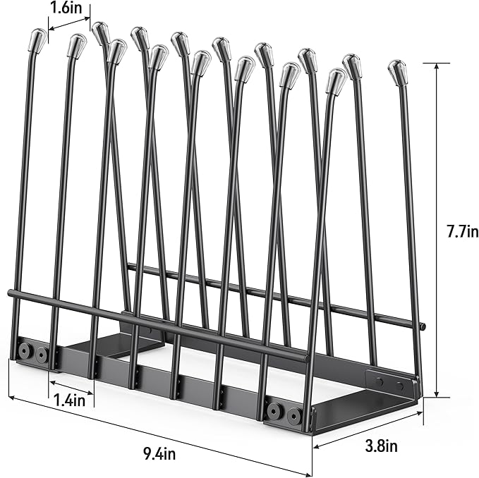 Plastic Bag Drying Rack, Metal Reusable Silicone Ziplock Bag & Bottle Drying Stand, Lerine Drying Rack Kitchen Organizer, Black