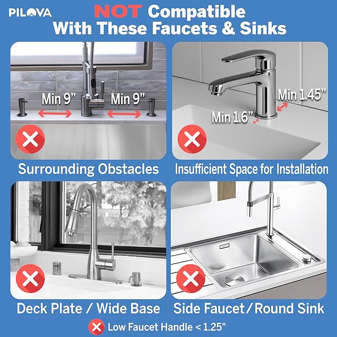 Premium Kitchen Sink Splash Guard – 18" x 5.7" Silicone Faucet Mat with Secure Pressure Clip, True 10° 3D Drainage(No Pooling), Anti-Lift Design, Flexible Leak-Sealing Ring, Non-Slip Fit Behind Faucet