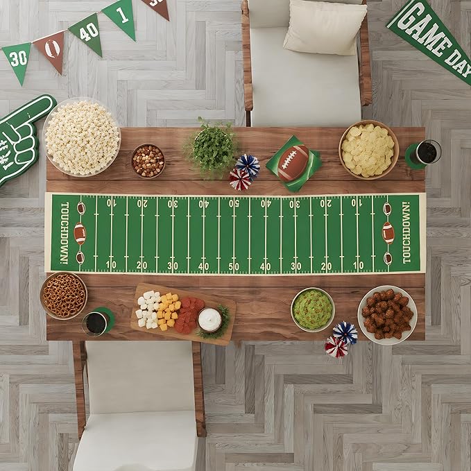 OHOME Super Game Bowl 2027 - Game Day Table Runner for Football Party Decorations - Super Game Bowl Decor Party Supplies Football Theme Birthday Decorations Banner for Home