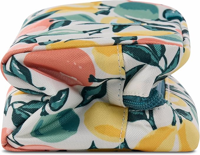 PackIt Freezable Small Insulated Snack Box, Citrus Orchard, with EcoFreeze Technology (Built-in Ice Pack), Mini Cooler or Small Lunch Bag, For Fresh Snacks On the Go, for Work, Gym, or Travel