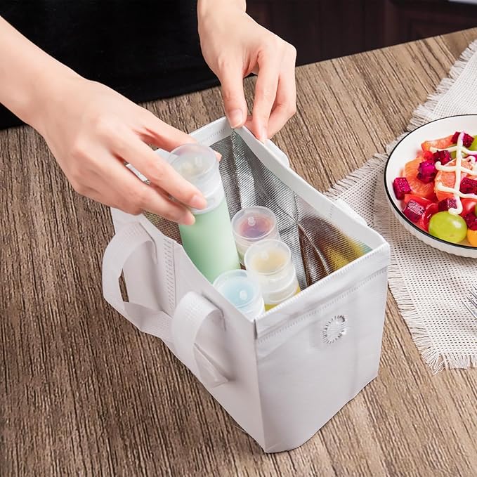 MICEBAY Condiment Squeeze Bottles for Sauces, 3-oz Mini Silicone Salad Dressing Container to Go with Reusable Sandwich Bag, Leakproof Sauce Bottle for Bento Lunch Box, 4 Pack, Candies