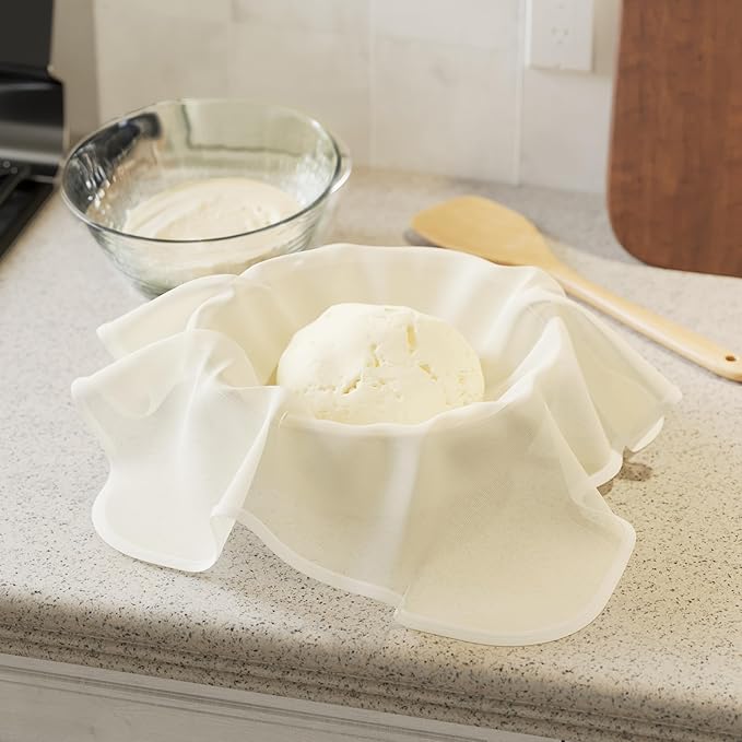 4-Pack Cheesecloth, 20x20 Inch Hemmed Cheese Cloth for Straining, Reusable Unbleached Cotton Strainer for Cooking, Baking, Juicing, and Cheese Making (Grade 100)