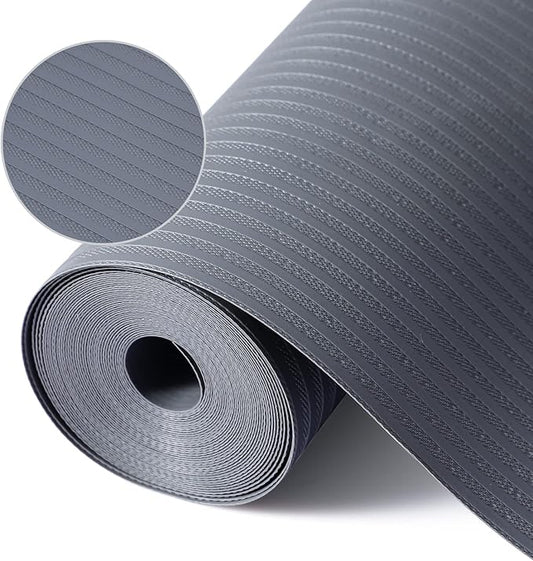Shelf Liners for Kitchen Cabinets, 12" x 120", Non Adhesive Shelf Liner, Non-Slip Kitchen Drawer Liners, Waterproof Durable Cabinet Liners for Shelves, Pantry, Dark Gray