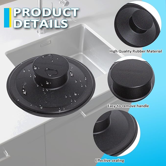 Sink Stopper for InSink-Erator STP-PL Garbage Disposal, Exact Replacement Stopper Drain Compatible with Standard 3-1/2" Drains, Sink Drain Stopper for Kohler, Waste King