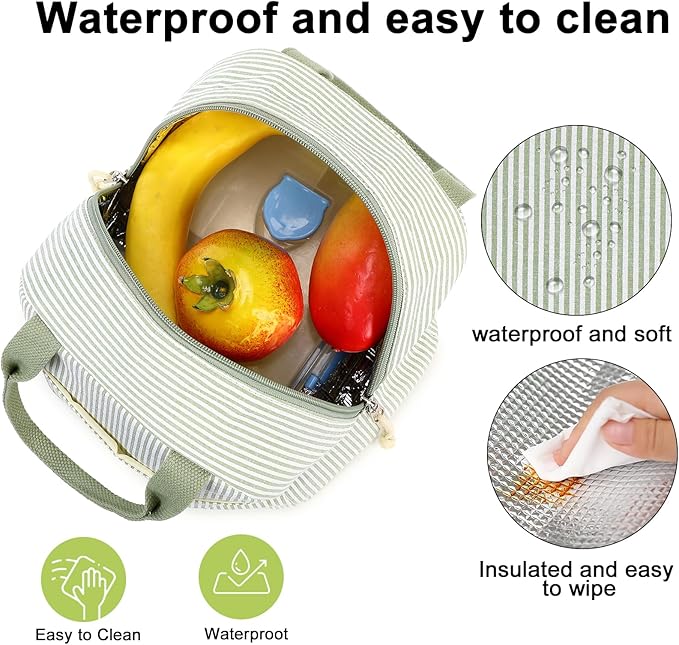 Bluboon Lunch Box for Women Men Cute Lunch Bag Reusable Insulated Lunch Bags Large Capacity Lunchbox Cooler for Work Picnic or Travel Gifts for Women Men