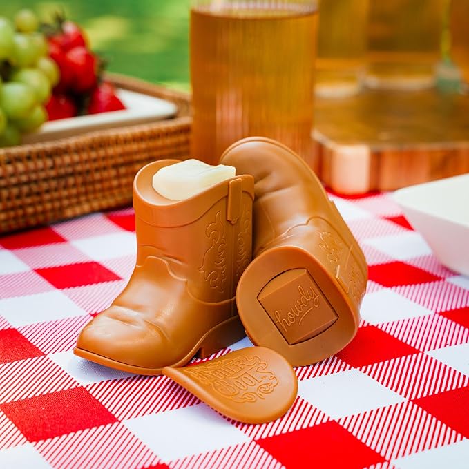 Genuine Fred BUTTER BOOT Butter Spreader for Corn and Veggies, Cowboy Boot Butter Applicator, Kitchen Gadget for Grilling, Picnics, and Cookouts, Dishwasher Safe