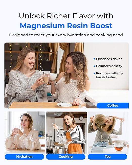 [Original] Waterdrop PF-01MG Magnesium Water Filter Replacement for Waterdrop Pitcher and Dispenser, Reduces Chlorine, Odors, Improved Coffee Taste, Last Up to 2 Months or 100 Gallons, 3 Pack