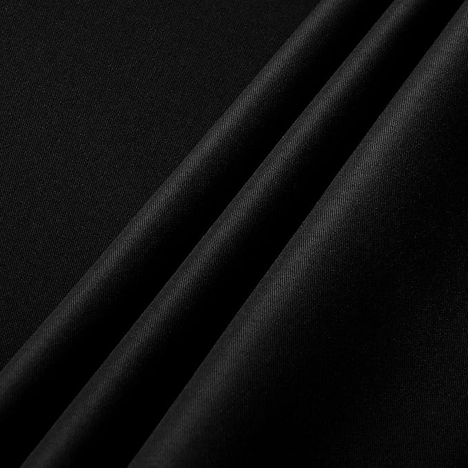 sancua 2 Pack Black Tablecloth 54 x 78 Inch, Rectangle 4 Feet Table Cloth - Stain and Wrinkle Resistant Washable Polyester Table Cover for Dining Tables, Buffet Parties and Camping