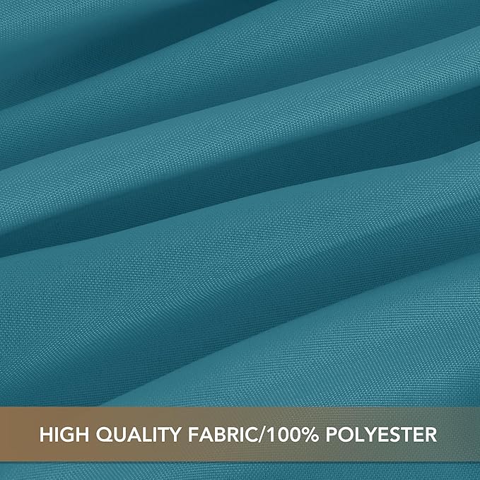 sancua Teal Tablecloths for 8 Foot Rectangle Tables, 8 Pack - Washable Polyester Fabric Table Cloth for Wedding Party, Birthday, Banquet Reception, 60x120 Inch
