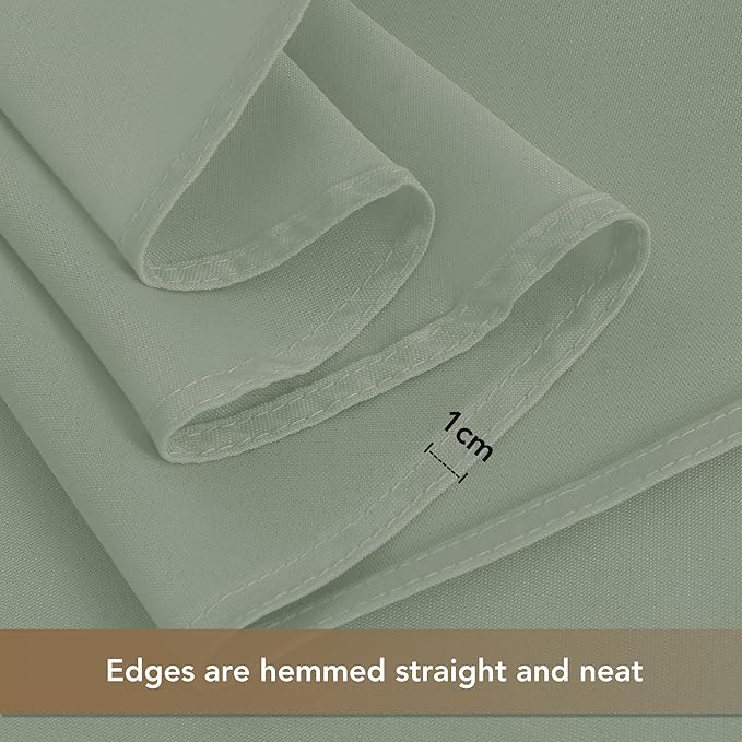 sancua Rectangle Tablecloths for 8 Foot Tables, 6 Pack - Washable Polyester Fabric Table Cloth for Wedding Party, Birthday, Banquet Reception, 60x120 Inch, Sage Green
