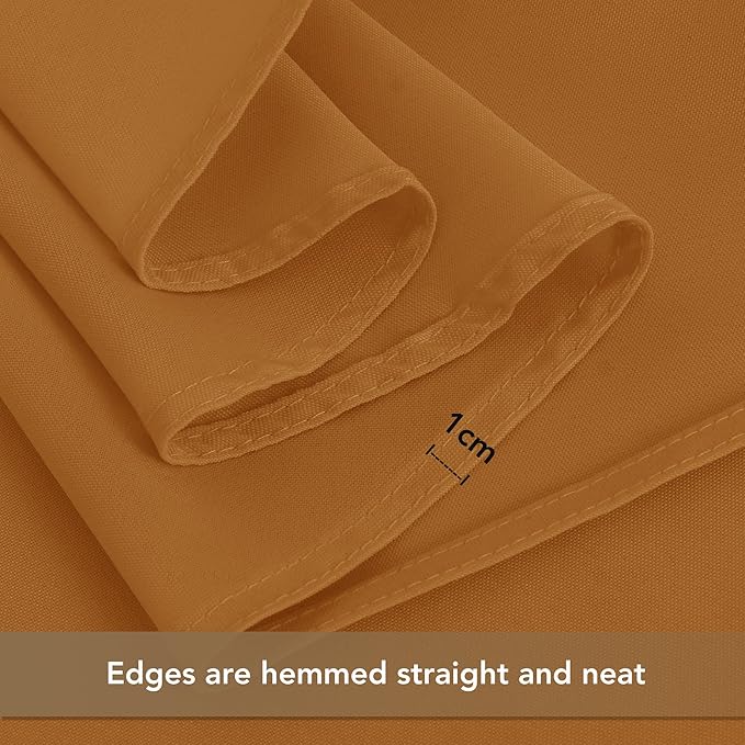 sancua Thanksgiving Tablecloths for 8 Foot Rectangle Tables, 6 Pack Light Brown - Washable Polyester Fabric Fall Table Cloth for Harvest Party, Birthday, Banquet Reception, 60x120 Inch Bronze