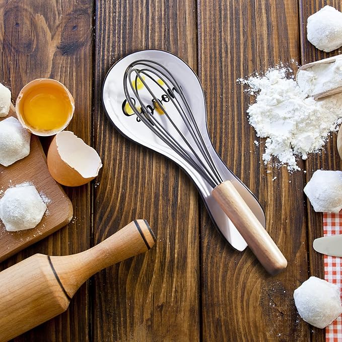 Ceramic Spoon Rest for Stove Top, DAYYET Large Spoon Holder, Spoon Rest for Kitchen Counter, Spatula Holder Utensil Rest for Ladles, Tong, Modern Kitchen Decor, White