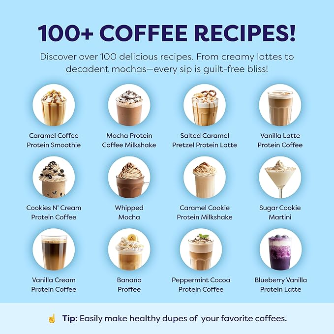 Cookies N’ Cream Protein Iced Coffee - Premium Whey Protein & Instant Iced Coffees - 100% Natural Cold Brew - Zero Artificial Flavors & Sweeteners, 80 mg Caffeine, No Added Sugar, 20 Servings