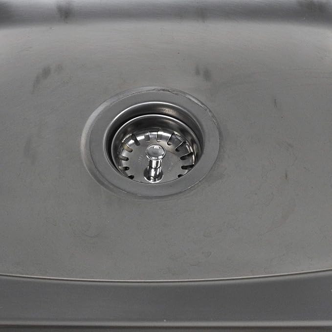 Danco 88275 3-1/4 inch Kitchen Sink Basket Strainer Splash Guard with Stationary Post, Stainless Steel (Pack of 2)