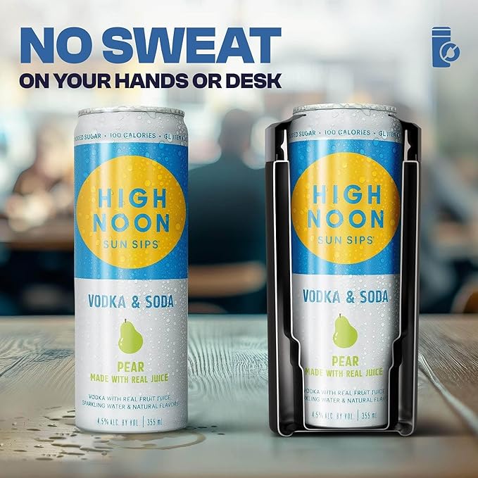 Frost Buddy Universal Can Cooler - Fits all - Stainless Steel Can Cooler for 12 oz & 16 oz Regular or Slim Cans & Bottles - Stainless Steel (Moonstone)