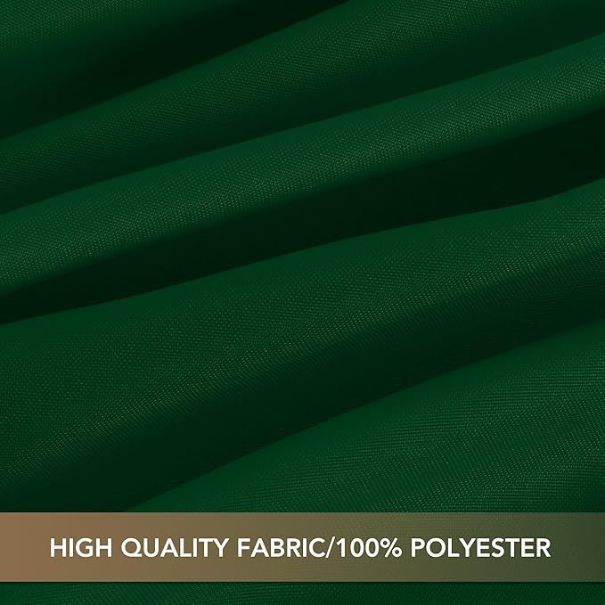sancua Tablecloths for 8 Foot Rectangle Tables, 8 Pack - Washable Polyester Fabric Table Cloth for Chirstmas Party, Birthday, Banquet Reception, 60x120 Inch Hunter Green