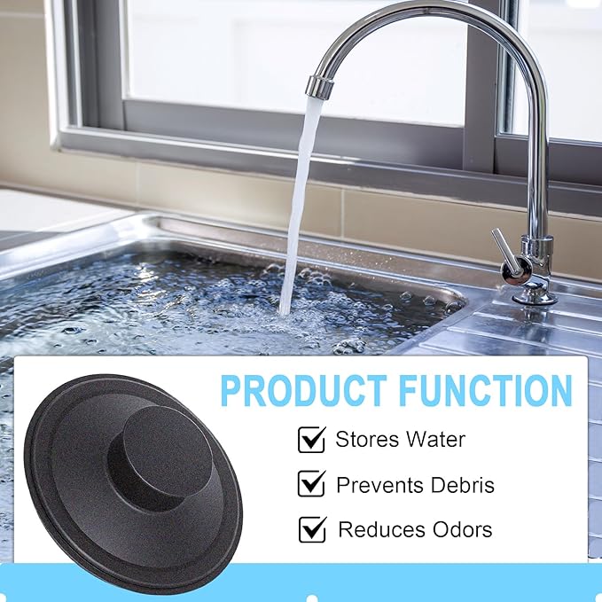 Sink Stopper for InSink-Erator STP-PL Garbage Disposal, Exact Replacement Stopper Drain Compatible with Standard 3-1/2" Drains, Sink Drain Stopper for Kohler, Waste King