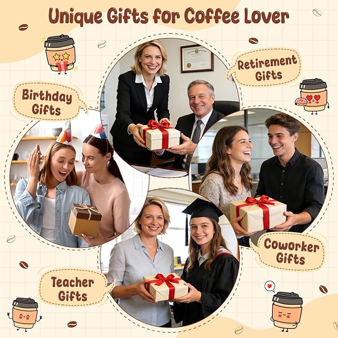 Agantree art Thank You Gifts Coworker Teacher Boss Best Friend Birthday Farewell Retirement for Coffee Lover Women Men Graduation Gifts for Teacher Mentor Tutor Coach Nurse Doctor Appreciation