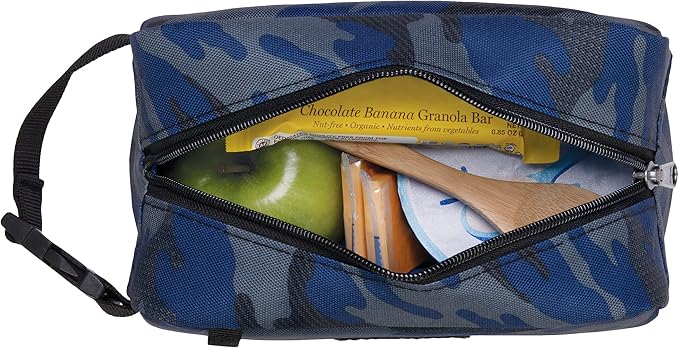 PackIt Freezable Small Insulated Snack Box, Sporty Camo, with EcoFreeze Technology (Built-in Ice Pack), Mini Cooler or Small Lunch Bag, For Fresh Snacks On the Go, for Work, Gym, or Travel