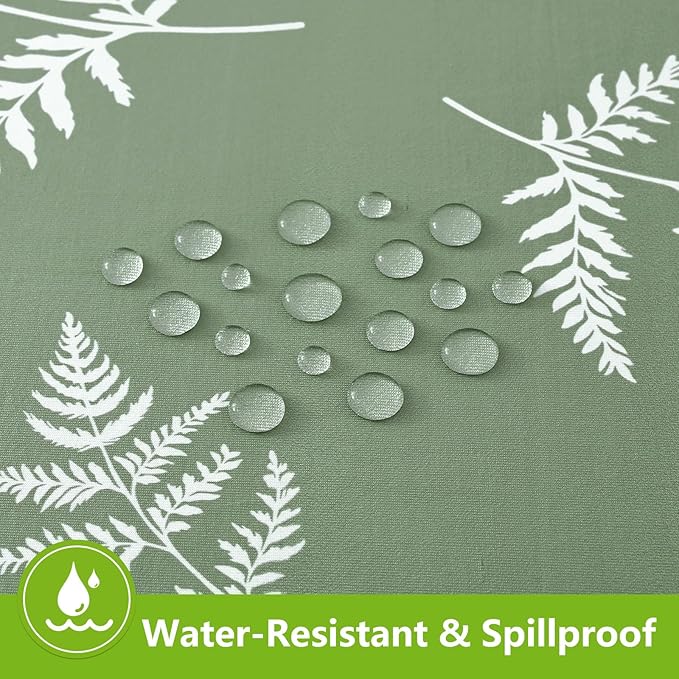 Smiry Spandex Fitted Tablecloth for 6 Foot Rectangle Tables, Washable Picnic Table Cover with Elastic, Stretch Reusable Table Cloth for Outdoor, Camping, Dining & Kitchen (Mint Leaf, 30"x72")