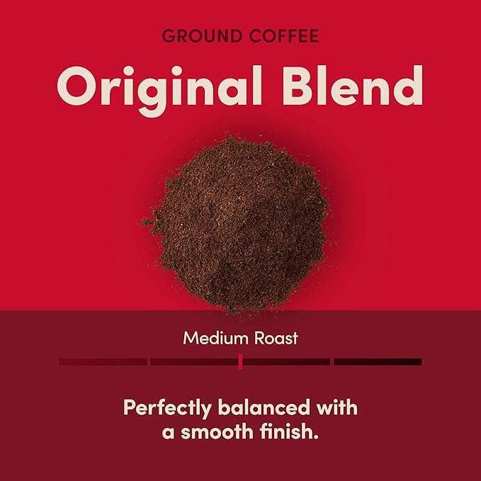 Tim Hortons Original Blend 100% Arabica Ground Coffee Can, 30 Ounces (Pack of 2)