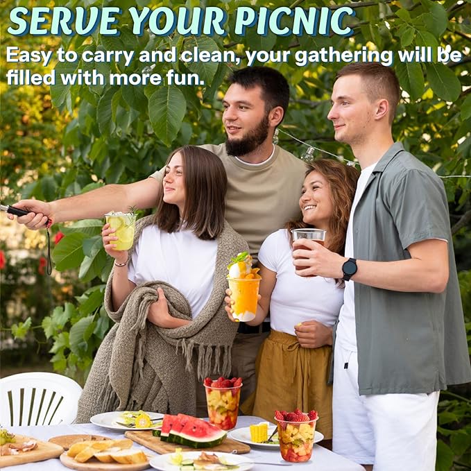 Homestockplus 15 oz Clear PET Plastic Cups 100 Pack - U-Shaped Disposable Open-Top Plastic Cups, Crystal Clear Ice Coffee Cups To Go for Iced Coffee, Smoothies, Bubble Tea & Outdoor Gatherings