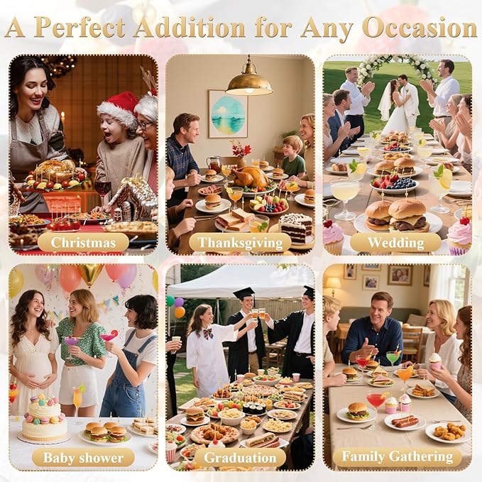 1200PCS Cocktail Picks, Fancy Toothpicks for Appetizers Drinks Food Fruit, 4.7 IN Long Decorative Bamboo Skewers, Gold Pearl Wooden Garnish Sticks for Charcuterie Boards Accessories Party Supplies