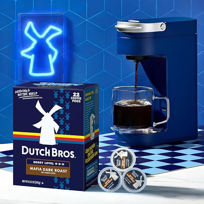 Dutch Bros® Mafia Dark Roast, 22 Count, Dark Roast, Single Serve Coffee Pods for Keurig K-Cup Brewers