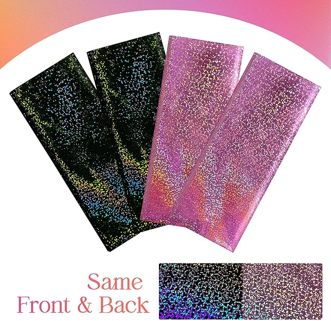 Pink & Purple & Black Holographic Tablecloth 40" x 108" Hot Pink Party Decoration Valentine's Day Birthday Party Table Decor Iridescence Plastic Table Cloth for Halloween Baby Shower Party Supplies