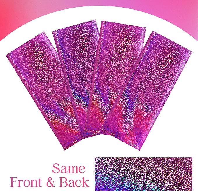 Pink & Fuchsia Red Holographic Tablecloth 40" x 108" Hot Pink Party Decoration Valentine's Day Birthday Party Table Decor Iridescence Plastic Table Cloth for Baby Shower Bachelorette Supplies