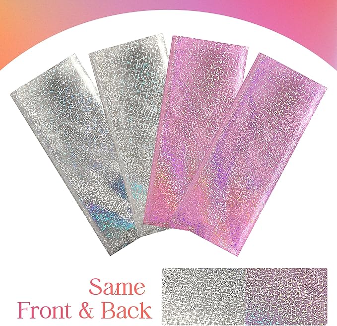 PalePink & Silver Holographic Tablecloth 40" x 108" Hot Pink Party Decoration Valentine's Day Birthday Party Table Decor Iridescence Plastic Table Cloth for Baby Shower Bachelorette Party Supplies