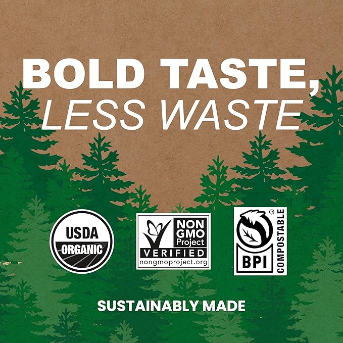 Vermont Coffee Company, Organic Medium Roast, Single-Serve Organic Compostable Coffee Pods for Keurig, 10CT, Compatible with Most Kcups Brewing Systems, Made in the USA