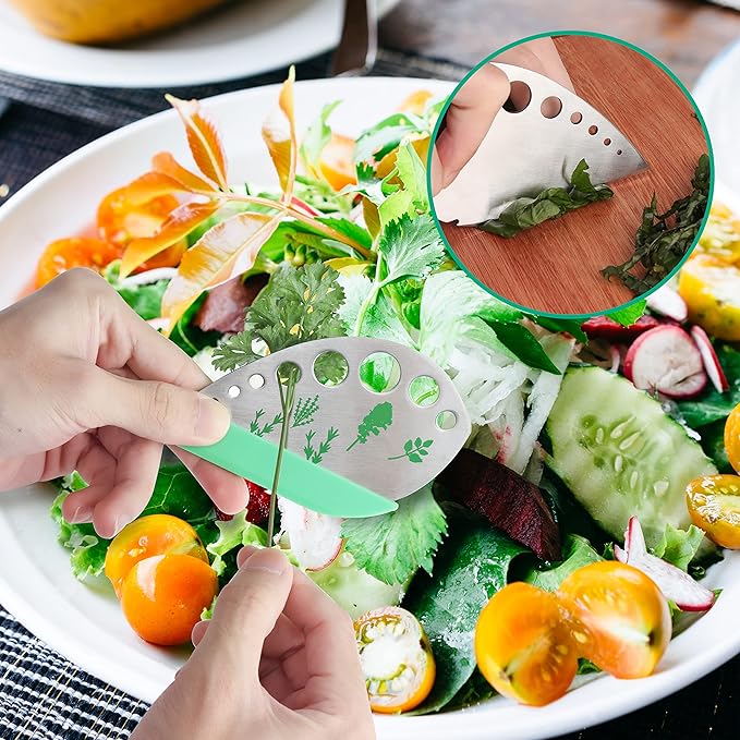 LUVCOSY Herb Keeper Set: 3 Pack Herb Saver+1 Pack Herb Scissors+2 Pack Herb Stripper, BPA-Free Plastic Herb Container for Cilantro, Mint & Asparagus, Keeps Fresh Herbs for 3 Times Longer