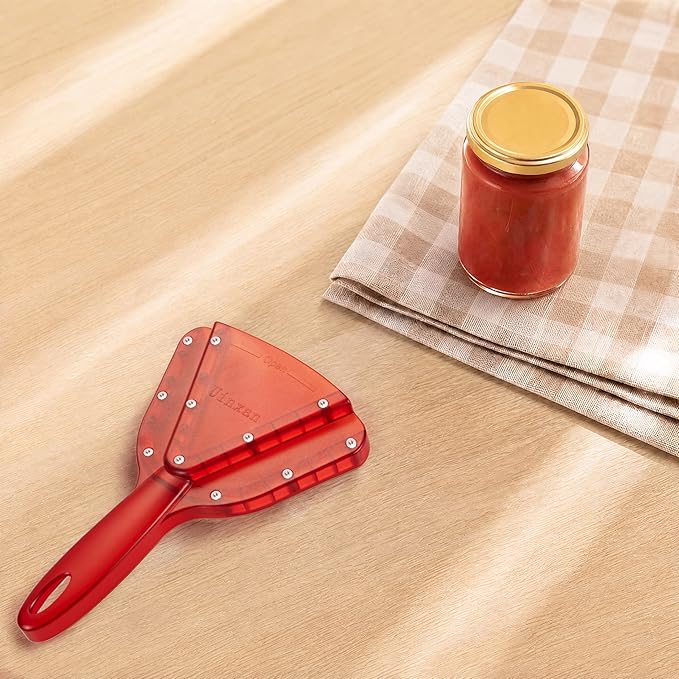 Uinxan Jar Opener for Weak Hands & Seniors with Arthritis – Effortlessly Opens Screw Lids & Bottle Caps, Manual Handheld, 304 Stainless Steel, Patented Kitchen Gadget (Orange)